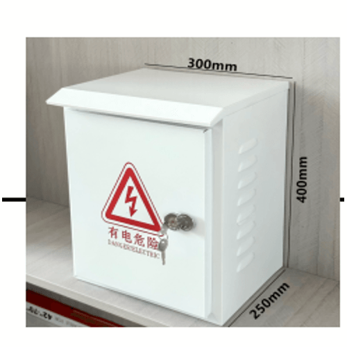 Metal CCTV Junction Box 300×400×160mm White Enclosure, image 1