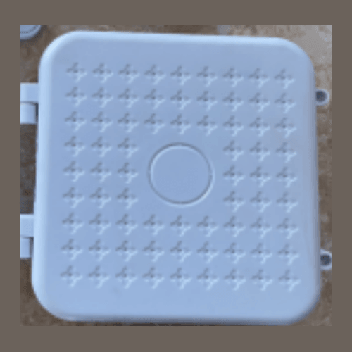 IPBOX 140×130×62 Weatherproof Junction Box Grey/White, image 1