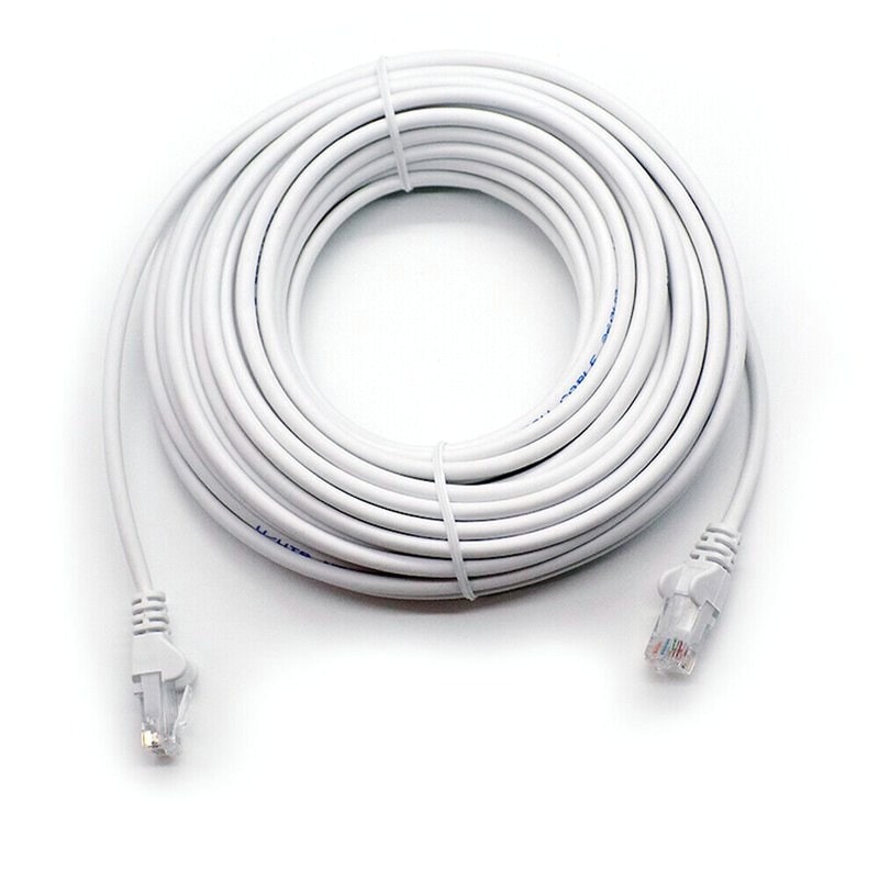 5m Cat6 Ethernet Cable - High-Speed RJ45 Patch Lead (White), image 1