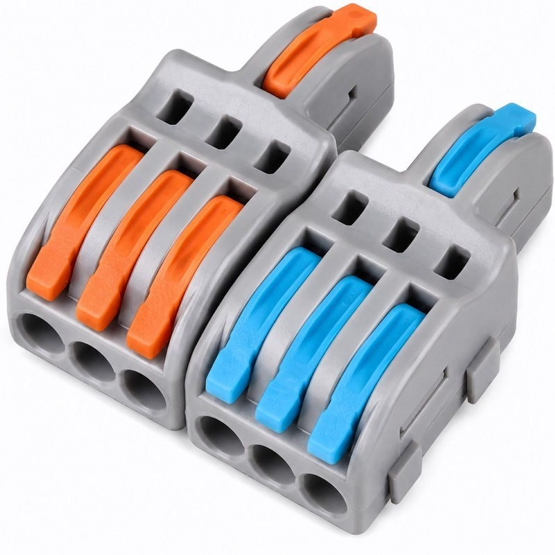 SPL-2-6 Lever Wire Connector 2 In 6 Out Compact Splicing Terminal, image 1