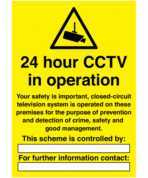 CCTV warning sticker, image 1