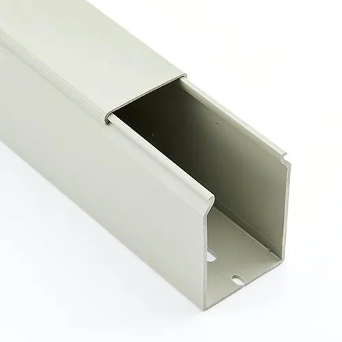 Betaduct H: 50mm x W: 50mm PVC Grey Solid Wall Cable Trunking - 16m Pack - 10480053Y, image 1