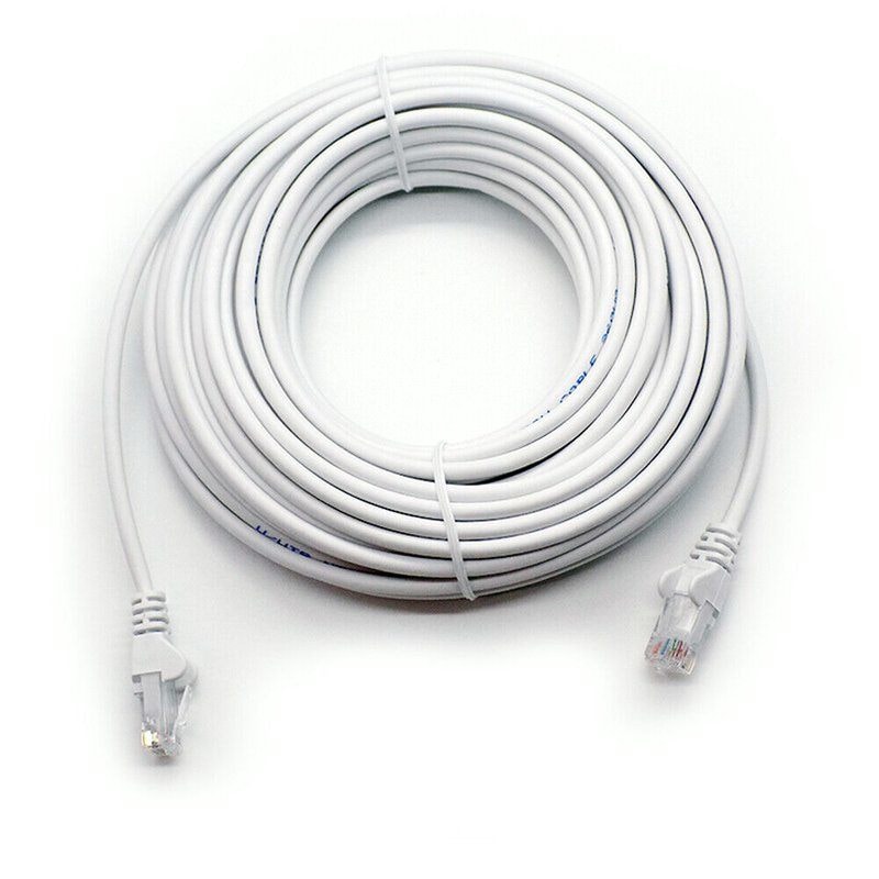 4m White Cat6 Ethernet Cable - High-Speed RJ45 Network Patch Lead, image 1