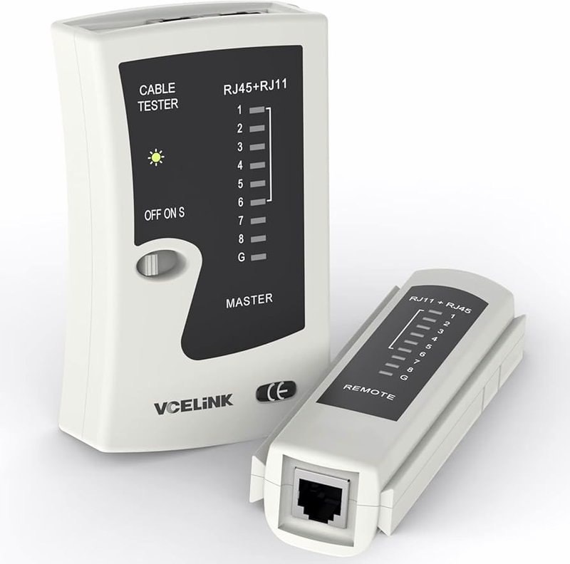 Ethernet LAN Tester RJ45 & RJ11 - Network Cable Tester NSS-468A, image 1