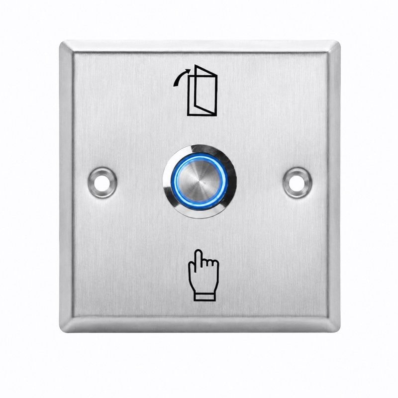 ACM-K15A Waterproof IP67 Door Exit Push Button Stainless Steel, image 1