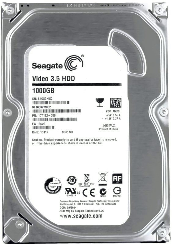 1TB - HDD 3.5" SATA Hard Drives – Free Installation with Any CCTV Kit or Package -Ideal for 24/7 continuous recording, image 1