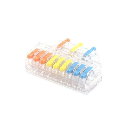 SPL-3-9 Lever Nut Wire Connector - 3 In 9 Out Compact Splicing Terminal, image 1