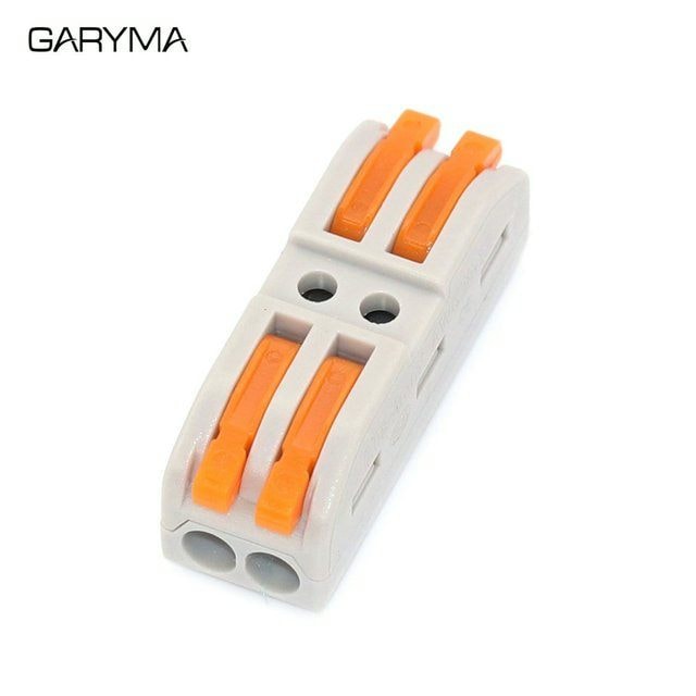 SPL-2 Lever Wire Connector 2 Port Terminal Block for CCTV Power, image 1