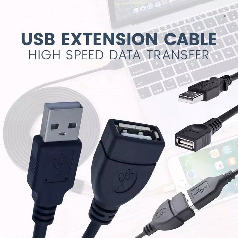 3M USB Extension Cable - High-Speed 2.0 A Male to Female, image 1