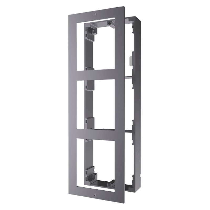 Hikvision DS-KD-ACW3 Surface Mount Frame 3 Module Intercom Housing, image 1