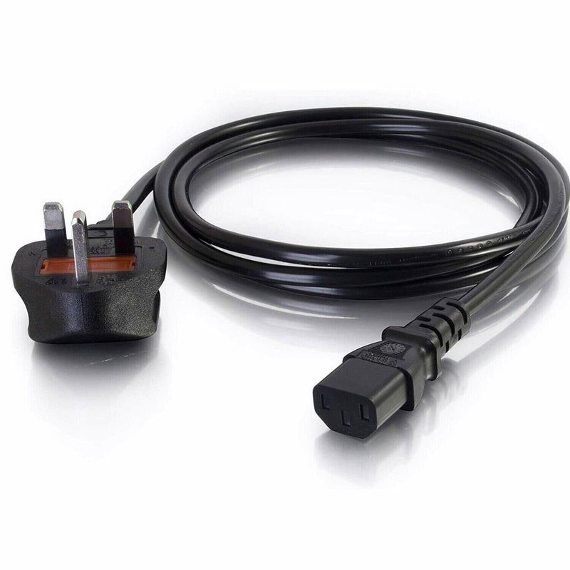 IEC C13 Kettle Lead UK Mains Power Cable 1.5m 3x0.75mm² H05VV-F Black, image 1
