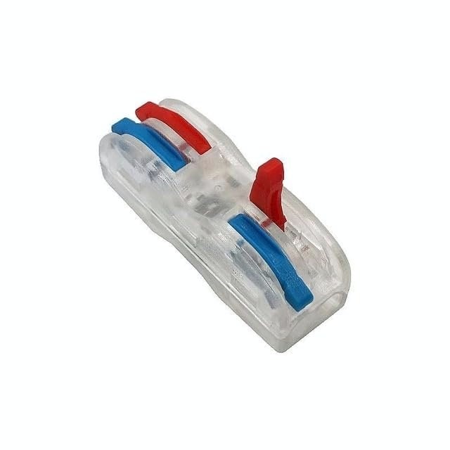 SPL-2-2-CL Clear Lever Wire Connector 2 In 2 Out Splicing Terminal, image 1