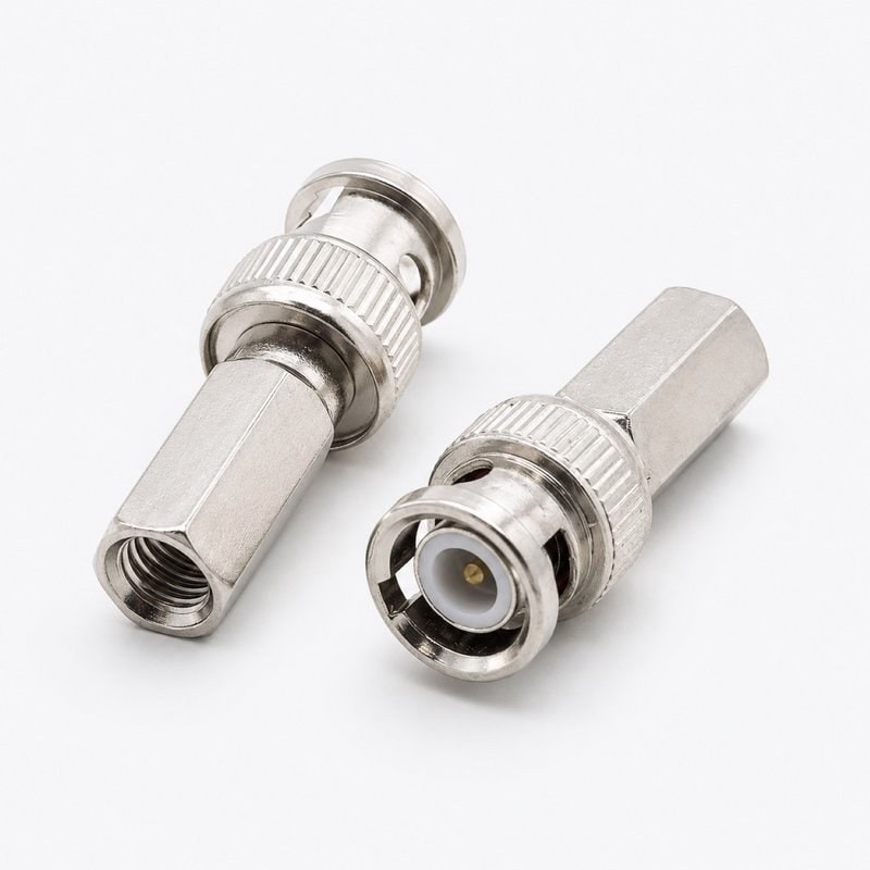 BNC Twist-On Male Connector for RG59 Coaxial CCTV Cable, image 1