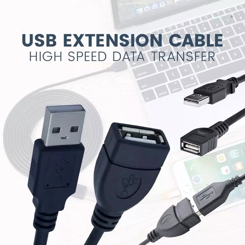 10M USB Extension Cable - High-Speed 2.0 A Male to Female, image 1