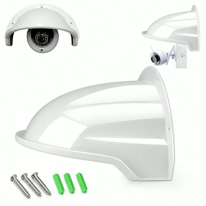 CCTV Camera Rain Sun Shield Cover 270x220 Turret Dome, image 1