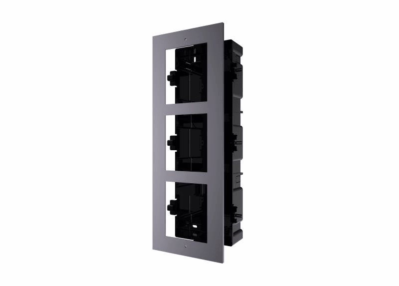 Hikvision DS-KD-ACF3 Flush Mount Frame 3 Module Intercom Mounting, image 1