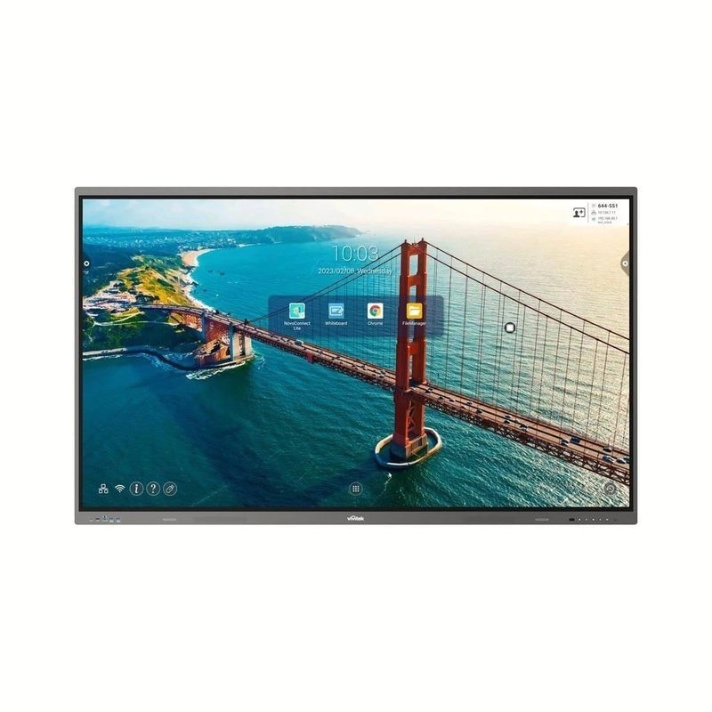Vivitek NovoTouch 86" 4K UHD Interactive Touch Display Android Wireless Panel, image 1