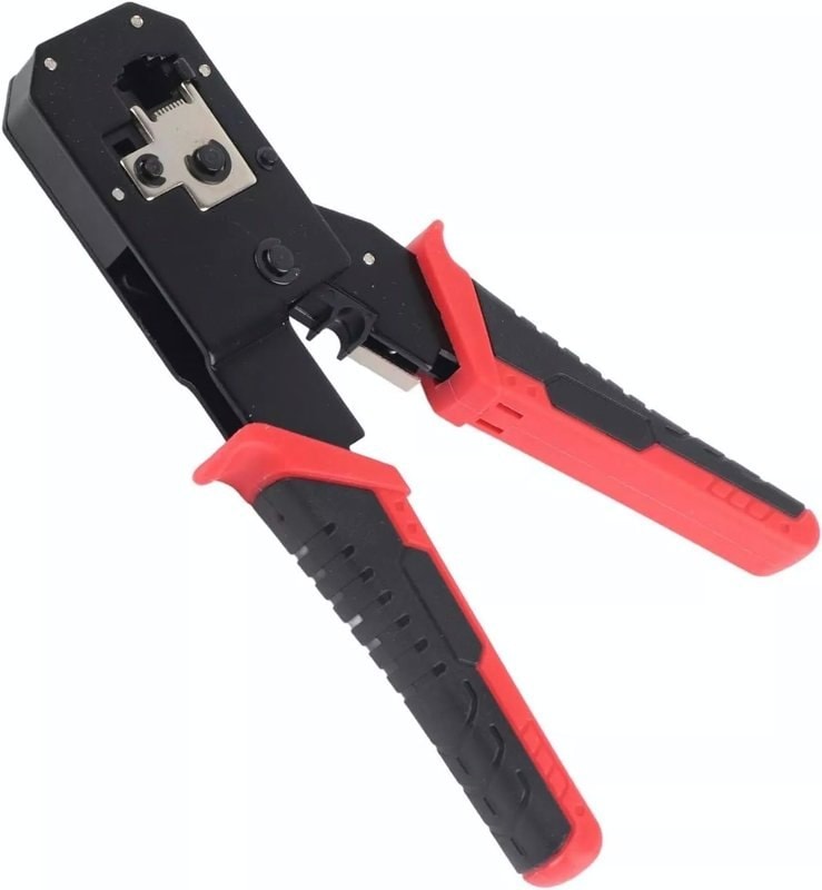 HT-318 Modular Crimper Tool for RJ45 RJ11 RJ12 Network Connectors, image 1