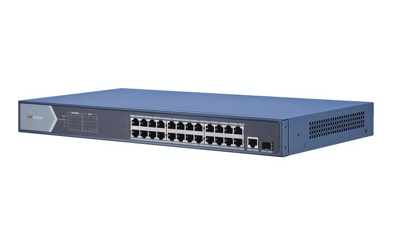 Hikvision DS-3E0526P-E 24-Port Gigabit PoE Unmanaged Network Switch, image 1