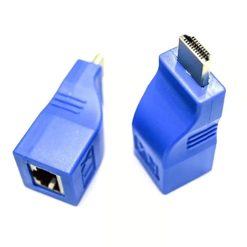 HDMI-compatible Extender 1080P RJ45 Ports LAN Network HD Extension 30m Over CAT5e/6 UTP LAN Ethernet Cable for HDTV Monitor, image 1