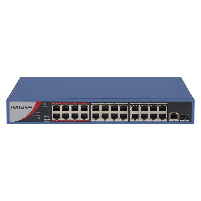 Hikvision DS-3E0326P-E/M(B) 24-Port PoE Unmanaged Network Switch, image 1