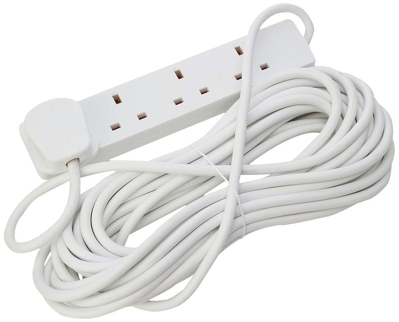 4 Way Power Extension Lead 10m UK Mains Extension Cable, image 1