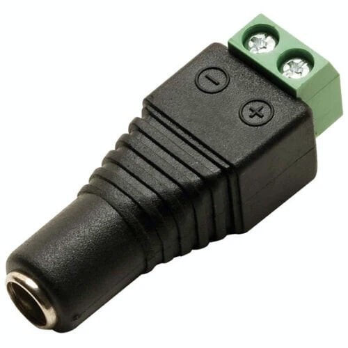 12V DC CCTV Male and Female Power Connector Plug and Socket Adapter, image 1