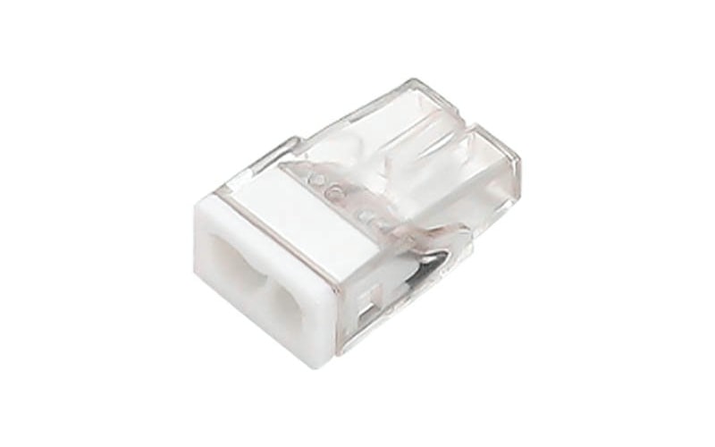 PCT-202 Push Wire Connector 2 Port Inline Terminal Block, image 1
