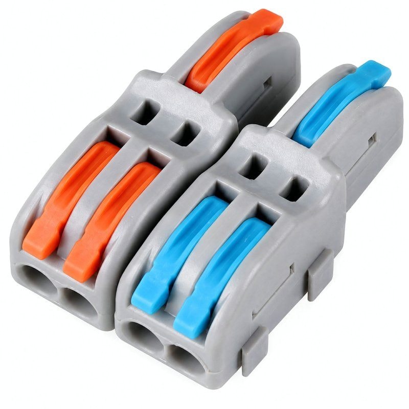 SPL-2-4 Lever Wire Connector 2 In 4 Out Compact Splicing Terminal, image 1