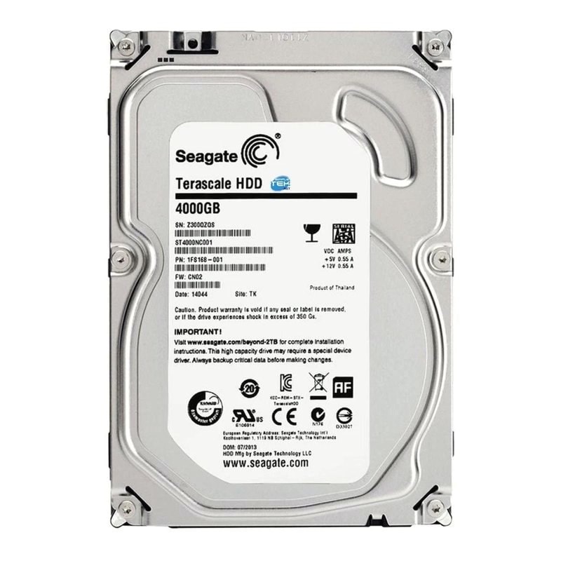 4TB - HDD 3.5" SATA Hard Drives – Free Installation with Any CCTV Kit or Package, image 1