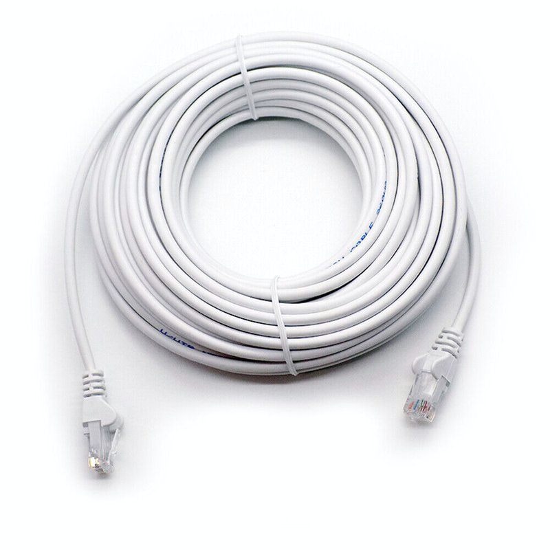 3m White Cat6 Ethernet Cable - High-Speed RJ45 Network Patch Lead, image 1