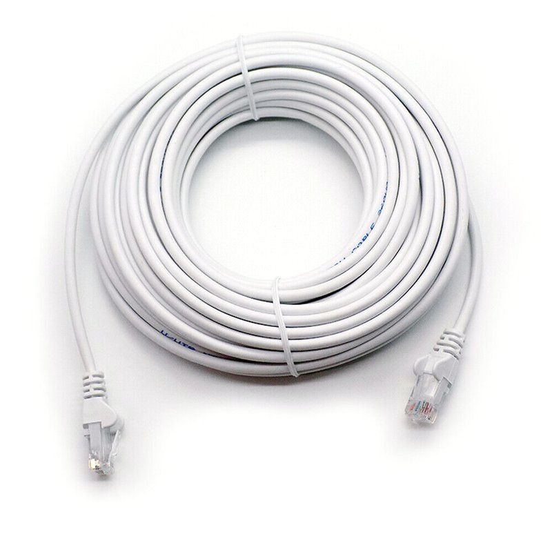 Cat6 Ethernet Cable - High-Speed RJ45 Network Patch Lead 2m White, image 1