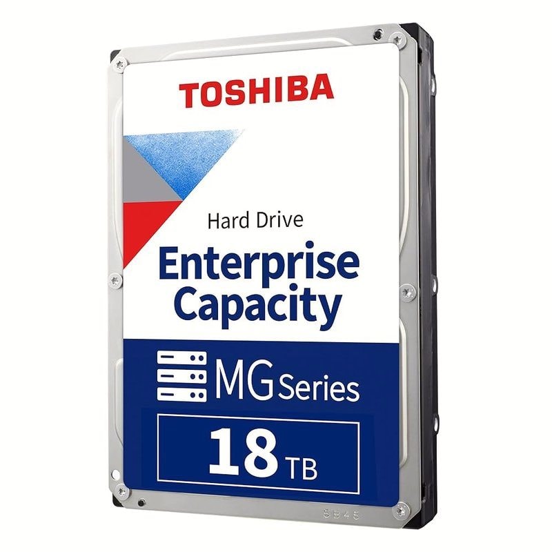 Toshiba MG Series 18TB Enterprise 3.5" SATA Hard Drive 7200RPM, image 1