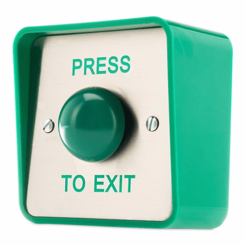 Press To Exit Green Dome Button Door Release Switch DRB044S-PTE, image 1