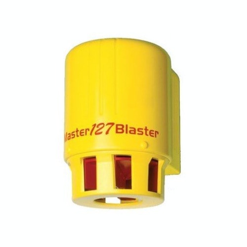Klaxon SLM-0001 Master Blaster 127dB 230V Industrial Alarm Siren Yellow, image 1