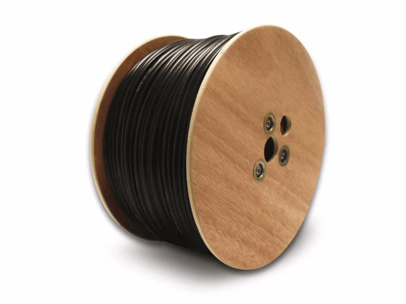 RG59 Shotgun CCTV Cable 100m Reel Video Power Siamese Thin, image 1