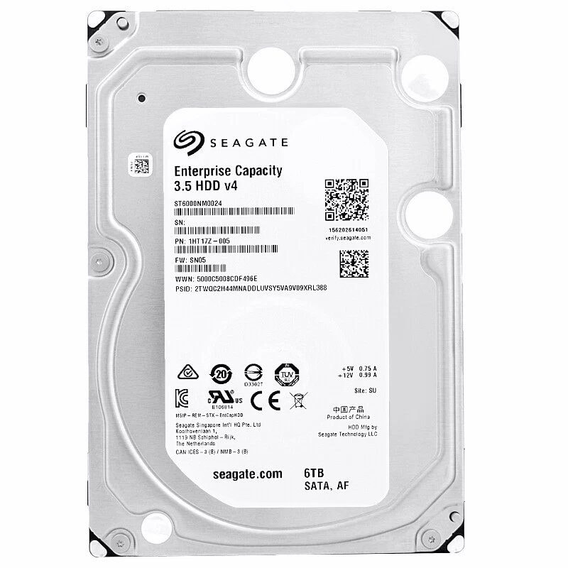 Seagate ST6000NM0275 6TB 3.5" SATA Enterprise HDD SED 7200RPM, image 1