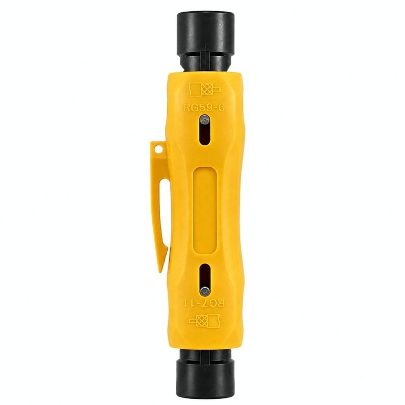HLT-323 Coaxial Cable Stripper Tool for RG59 RG6 CCTV Cable, image 1