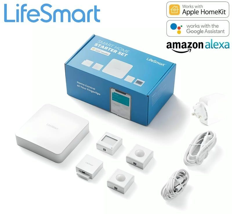 LifeSmart Smart Home Starter Kit Home Automation Hub Motion Door Sensor Apple HomeKit, image 1